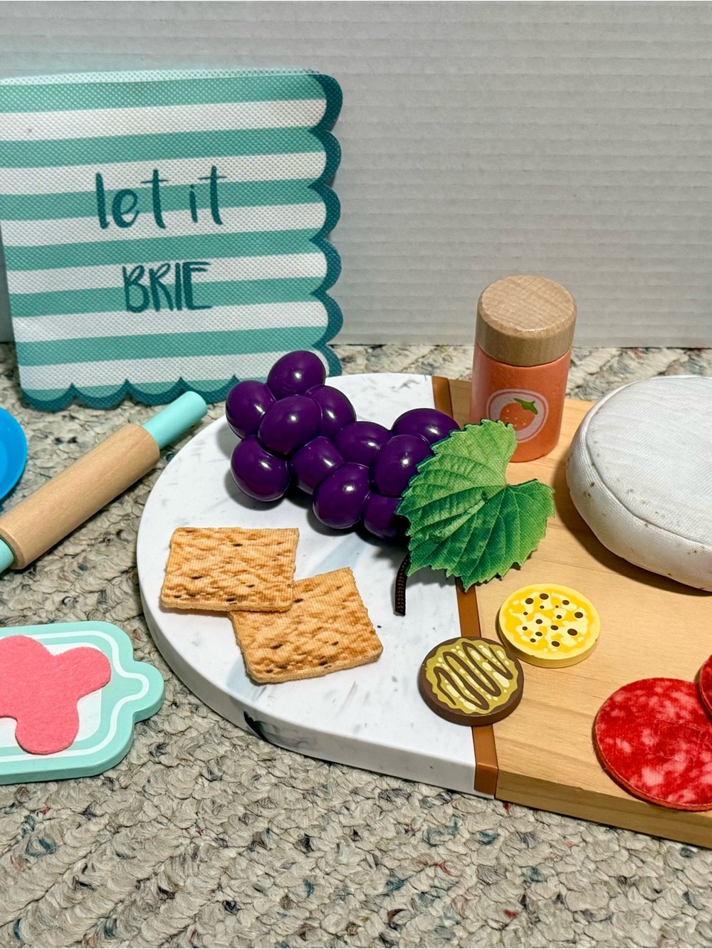 Fisher Price Charcuterie Board Kids W/ Play Cheese/Snacks